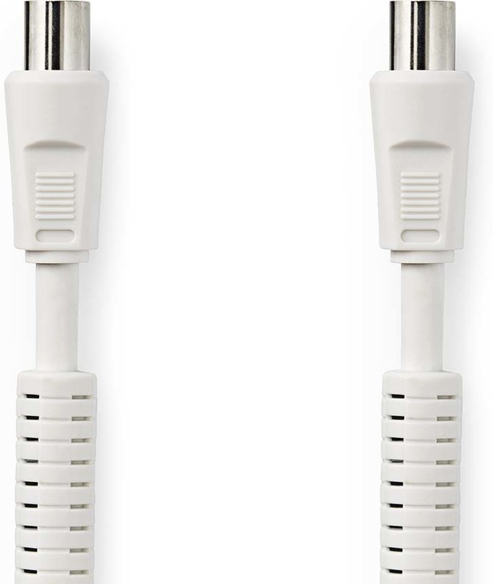 Coax Cable 100dB | IEC (Coax) Male - IEC (Coax) Female | 2.0 m | White